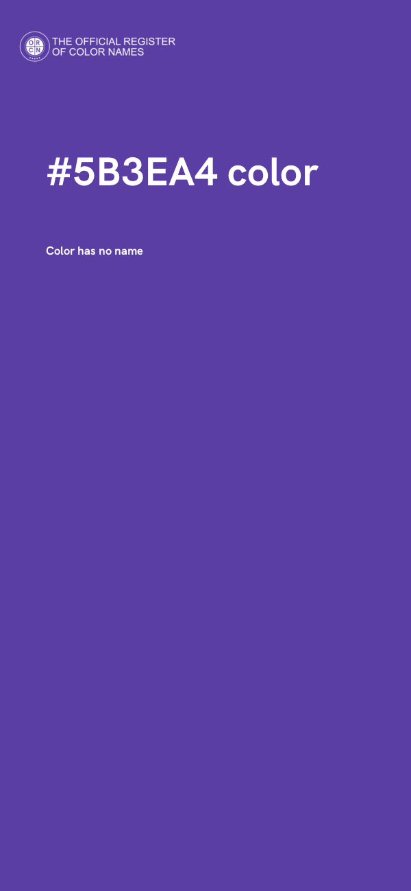 #5B3EA4 color image