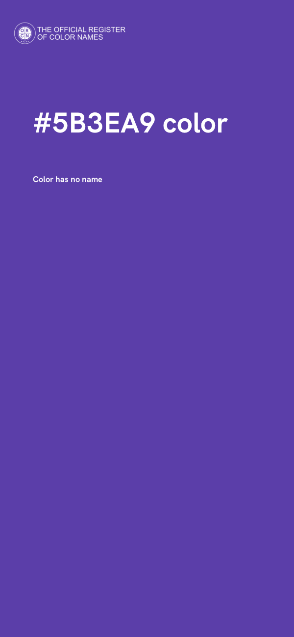 #5B3EA9 color image