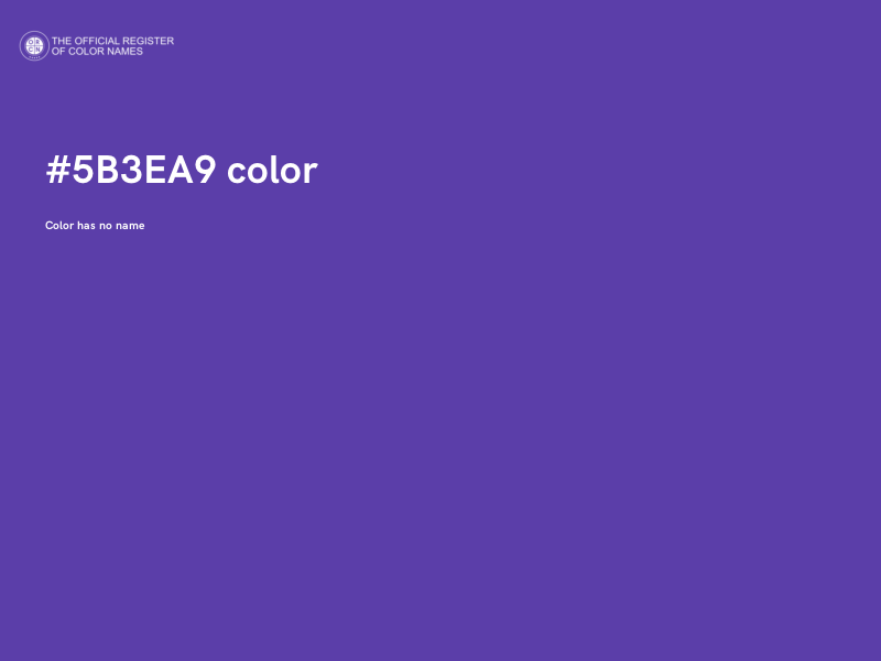 #5B3EA9 color image