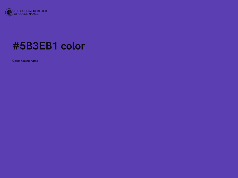 #5B3EB1 color image