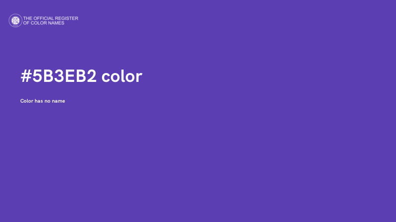 #5B3EB2 color image