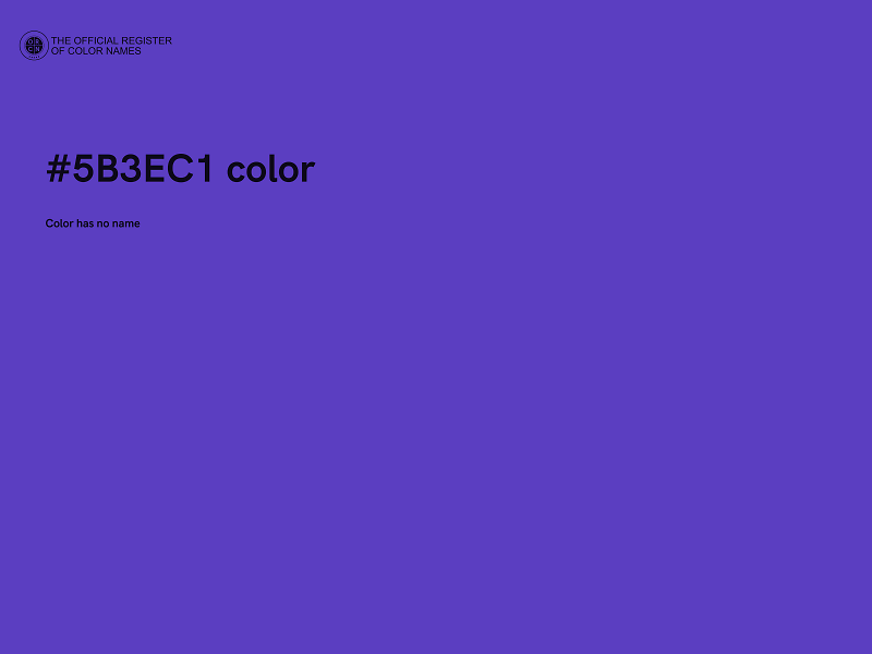 #5B3EC1 color image