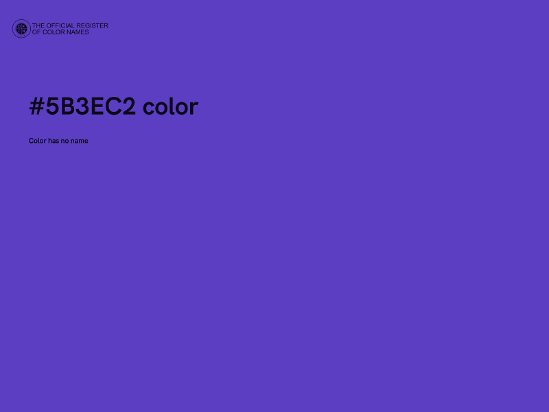 #5B3EC2 color image