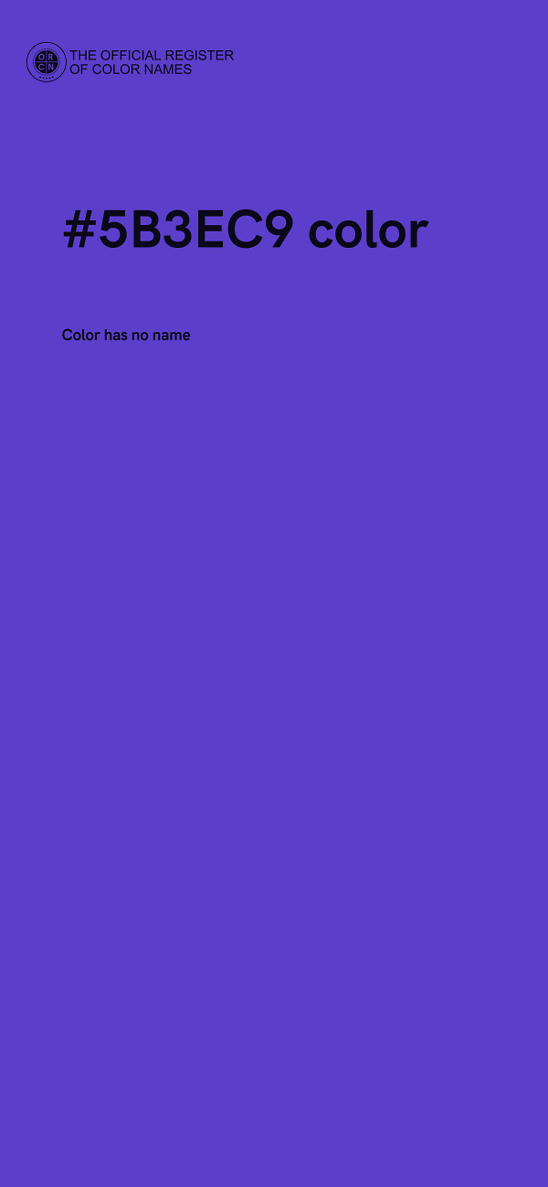 #5B3EC9 color image