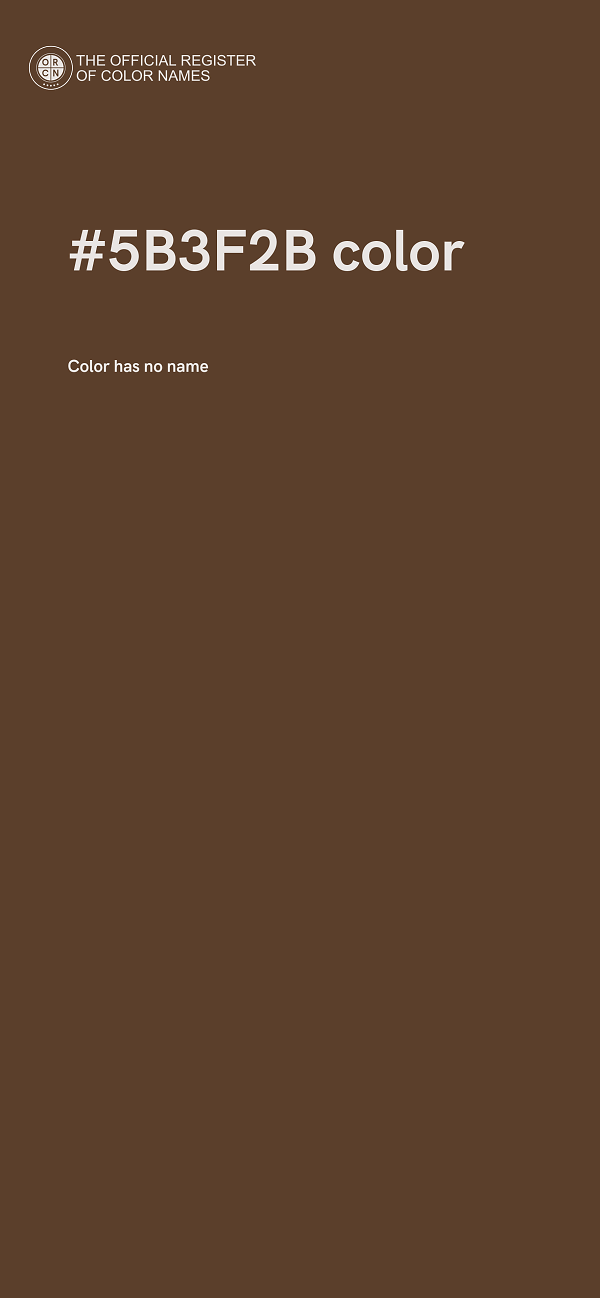 #5B3F2B color image