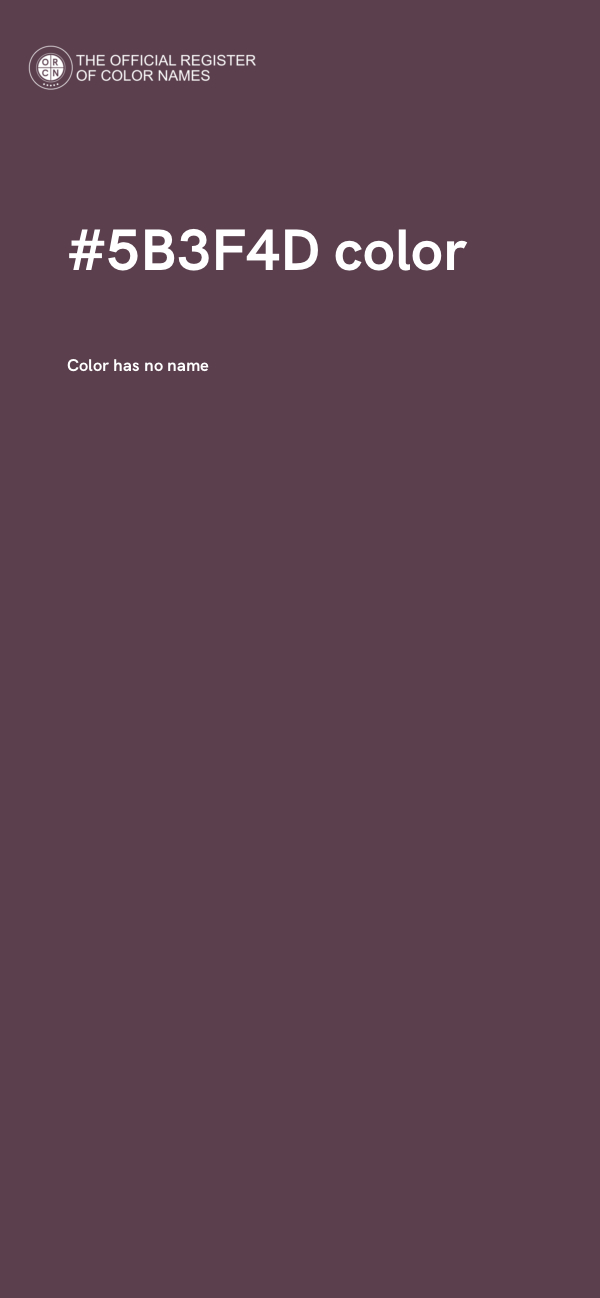 #5B3F4D color image