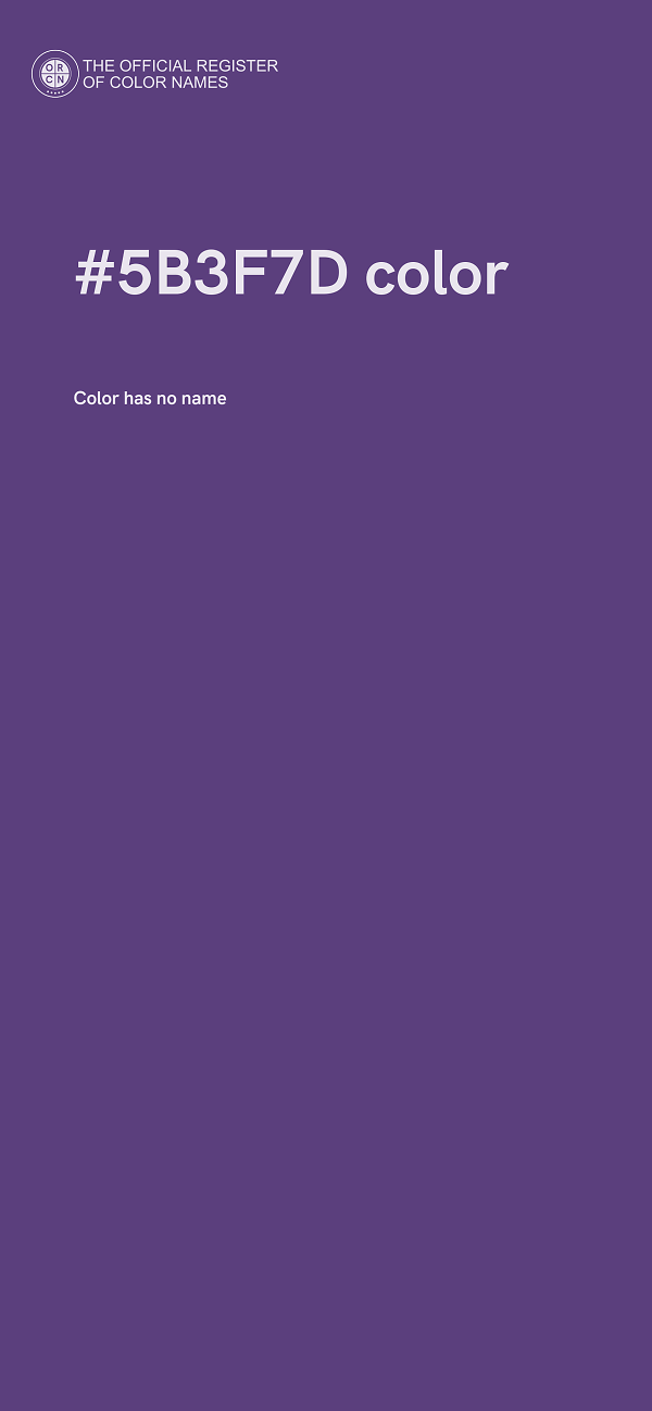 #5B3F7D color image