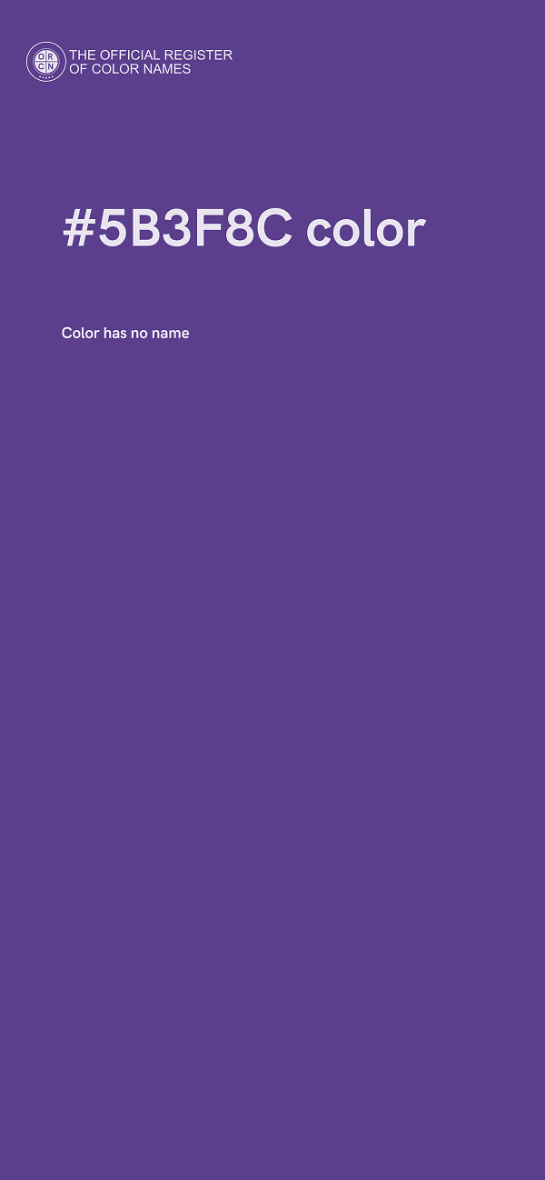 #5B3F8C color image