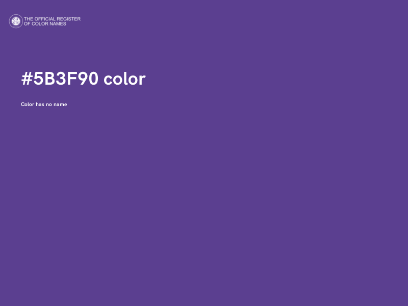 #5B3F90 color image