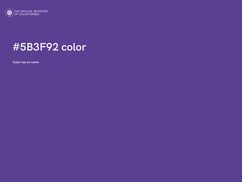 #5B3F92 color image