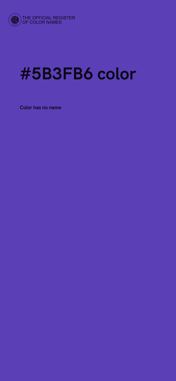 #5B3FB6 color image