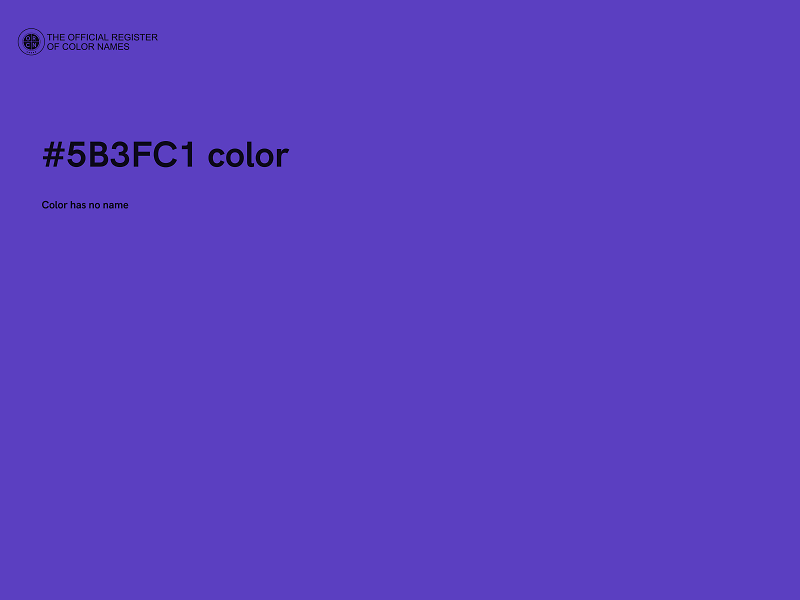 #5B3FC1 color image