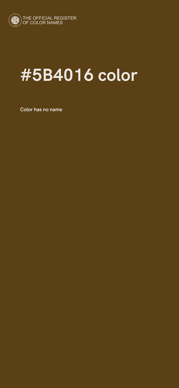 #5B4016 color image
