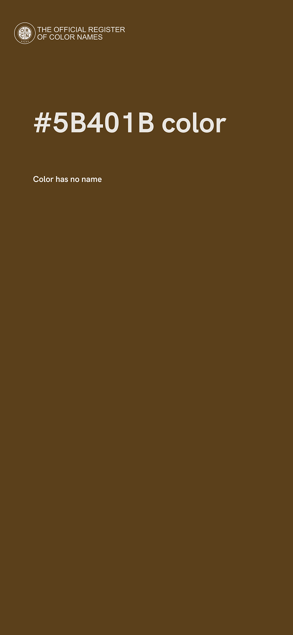 #5B401B color image