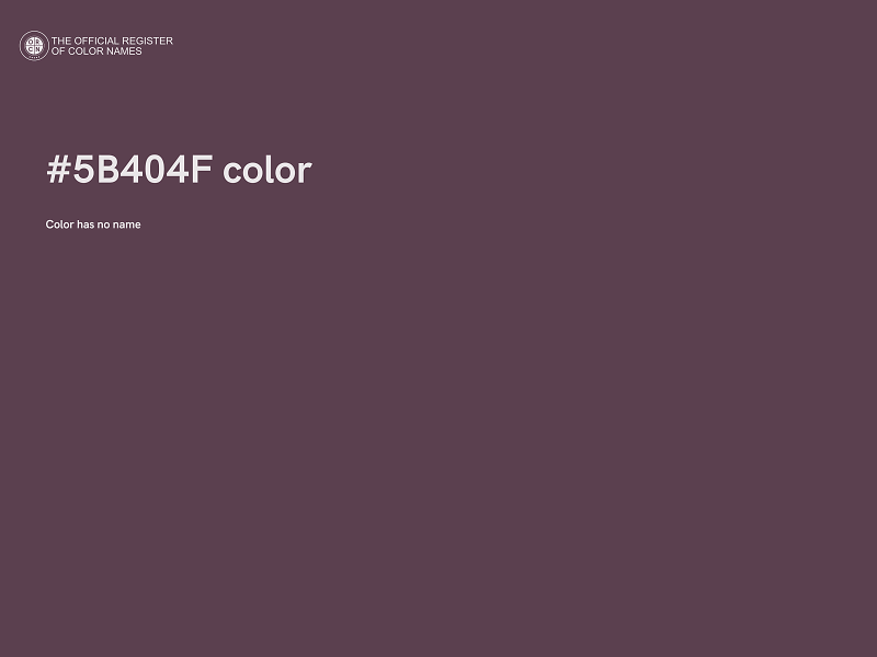 #5B404F color image