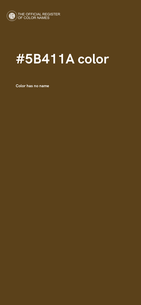 #5B411A color image