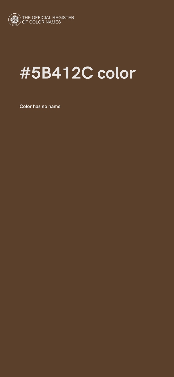 #5B412C color image