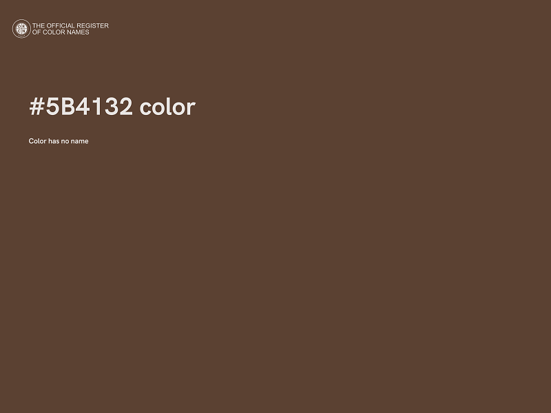#5B4132 color image
