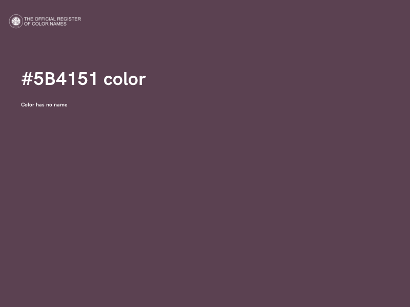 #5B4151 color image