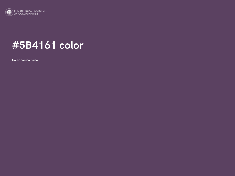 #5B4161 color image