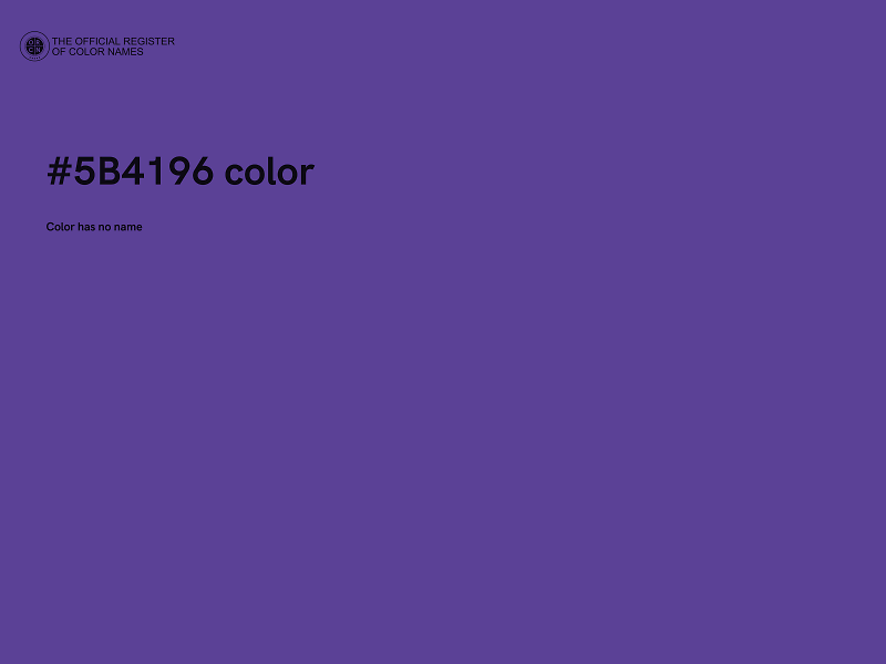#5B4196 color image