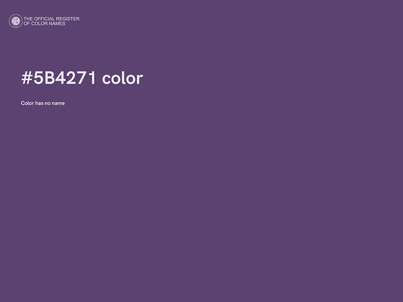 #5B4271 color image