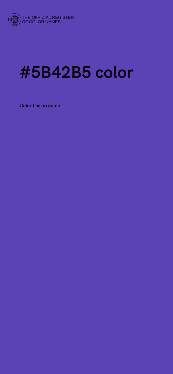 #5B42B5 color image