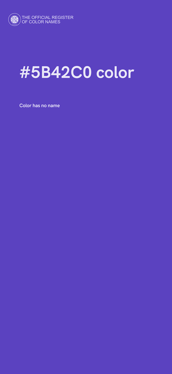 #5B42C0 color image
