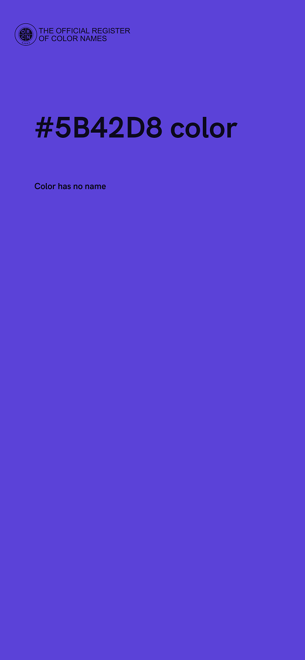 #5B42D8 color image