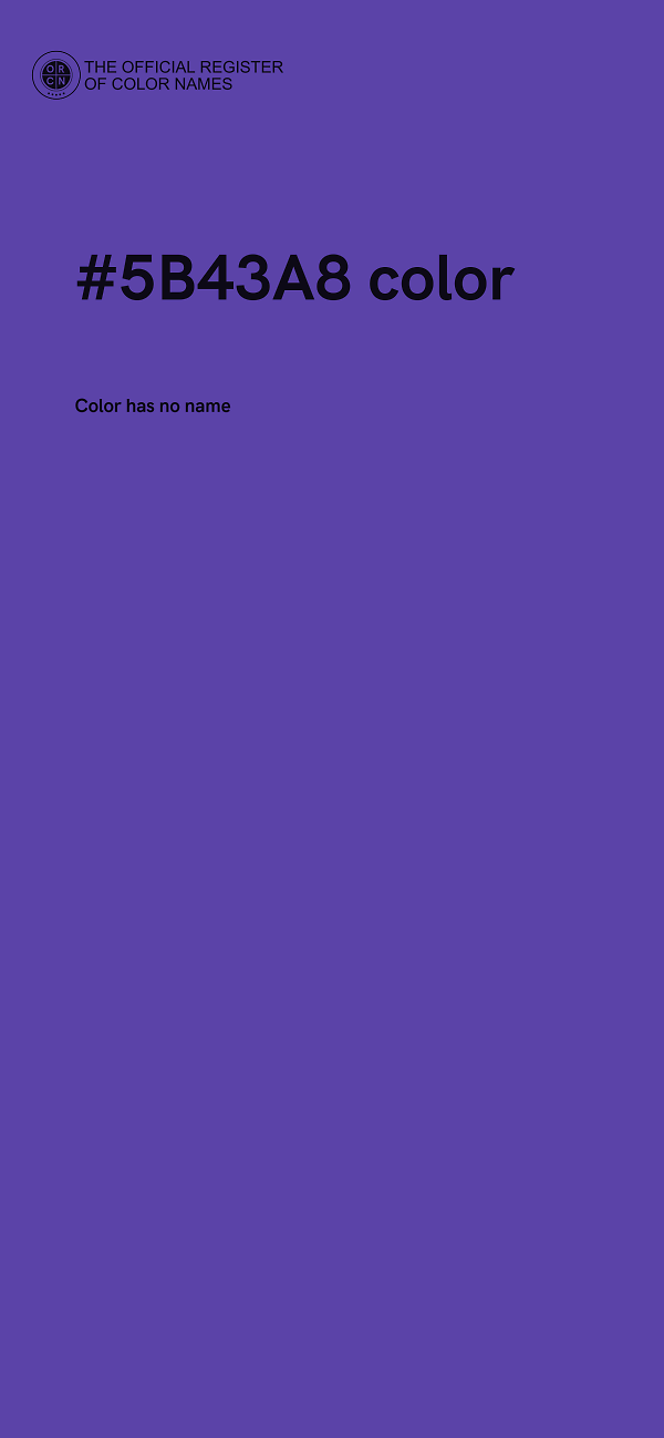 #5B43A8 color image