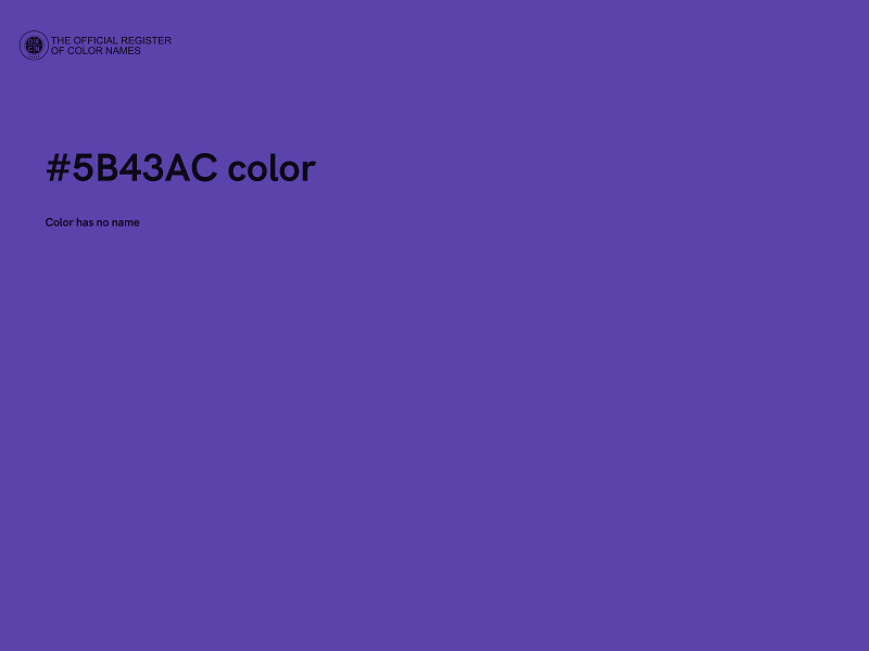 #5B43AC color image