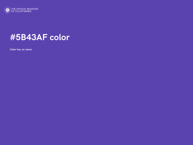 #5B43AF color image