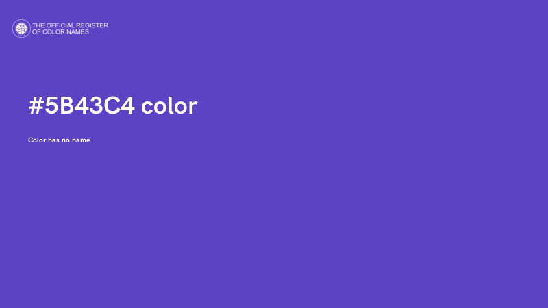 #5B43C4 color image