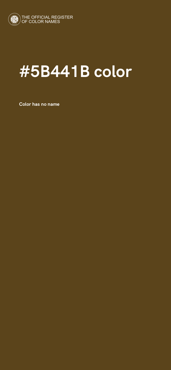 #5B441B color image