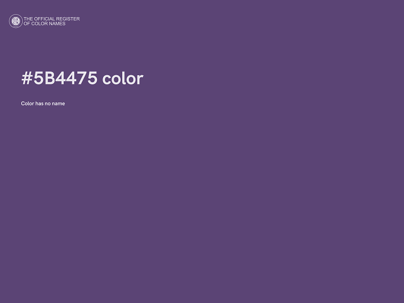 #5B4475 color image