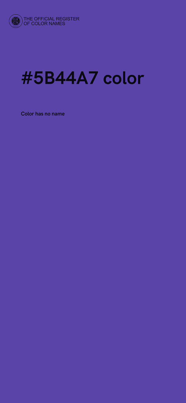 #5B44A7 color image