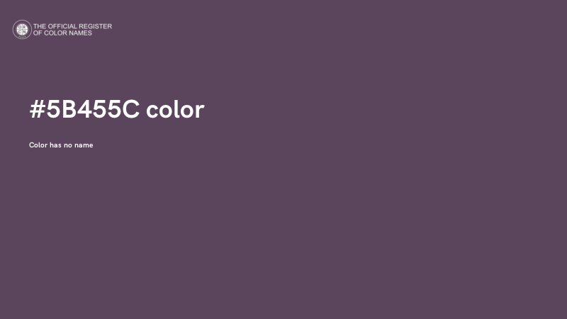 #5B455C color image