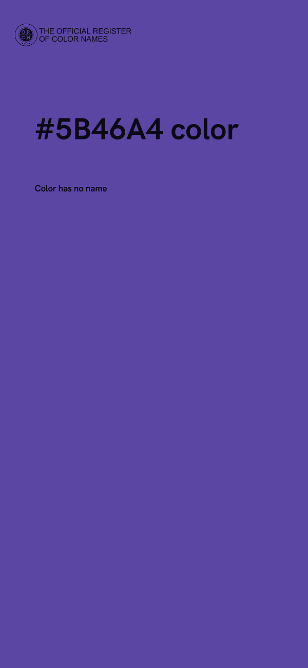#5B46A4 color image