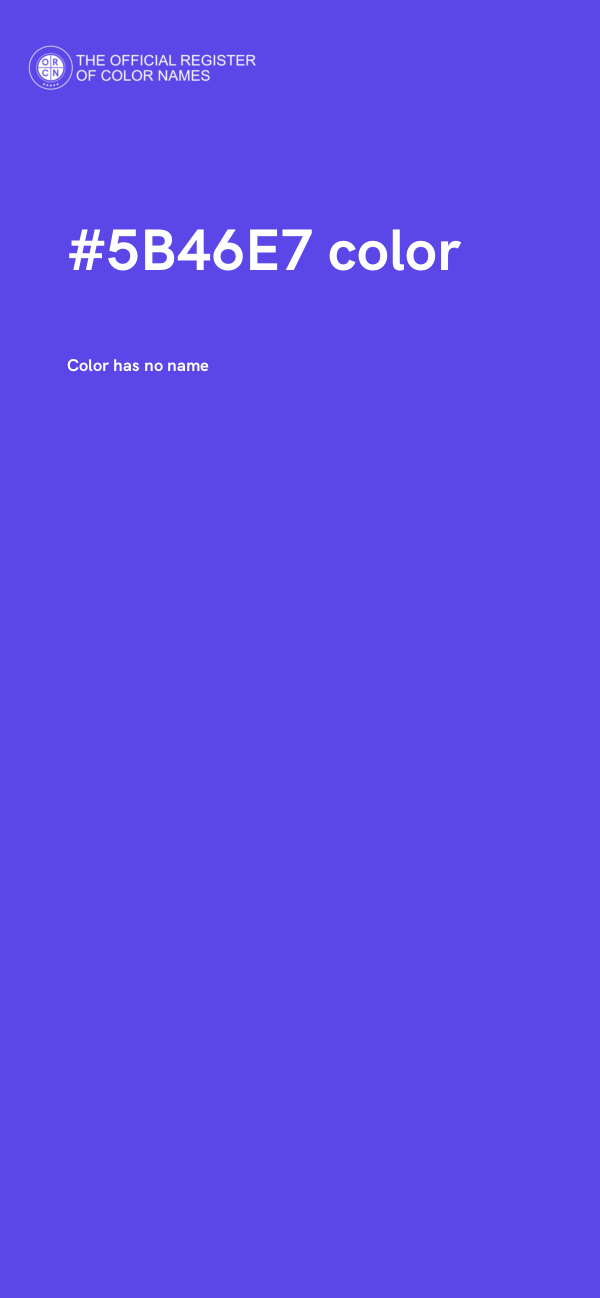 #5B46E7 color image