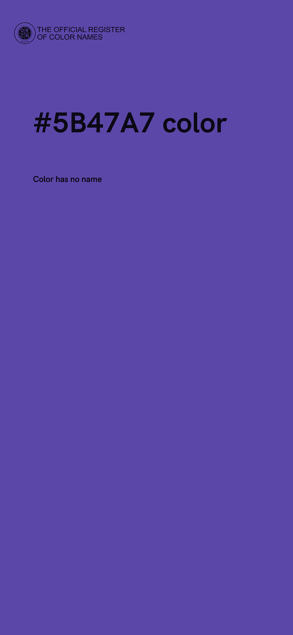 #5B47A7 color image