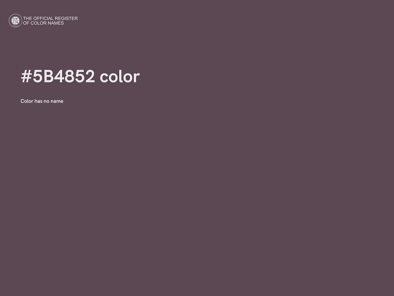 #5B4852 color image