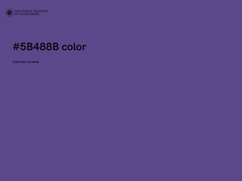 #5B488B color image