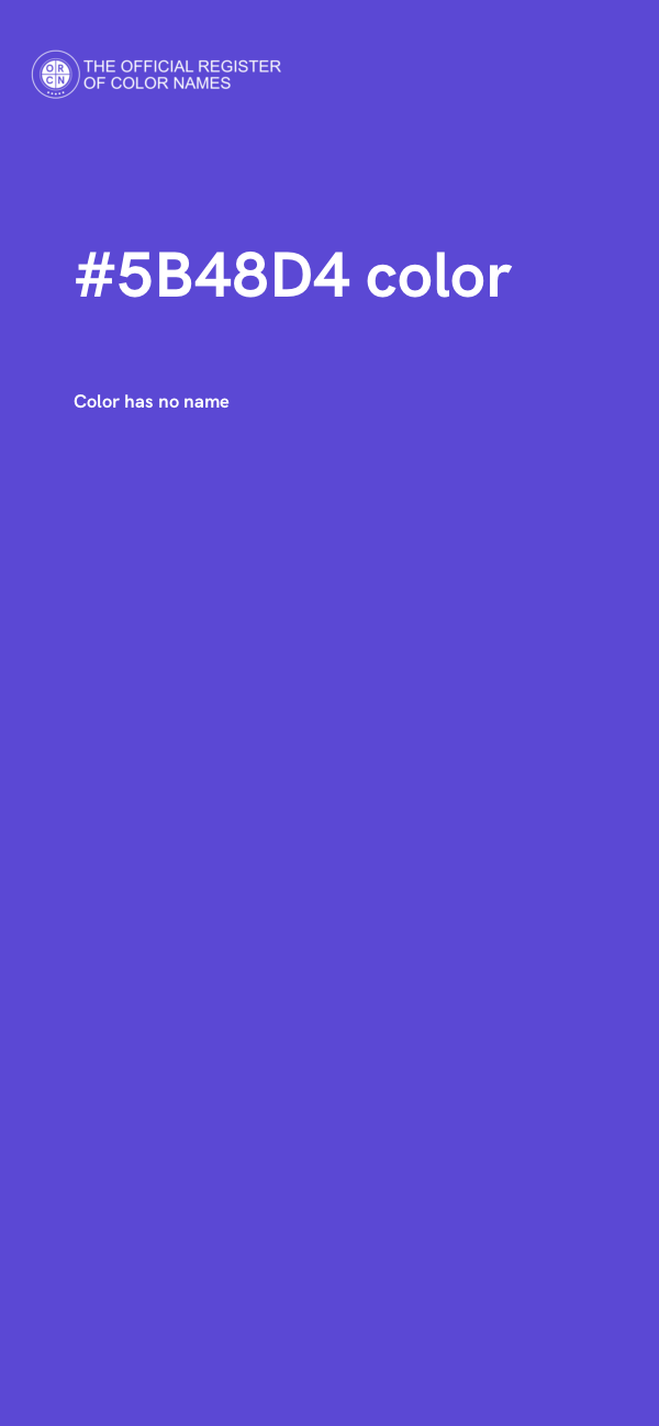 #5B48D4 color image