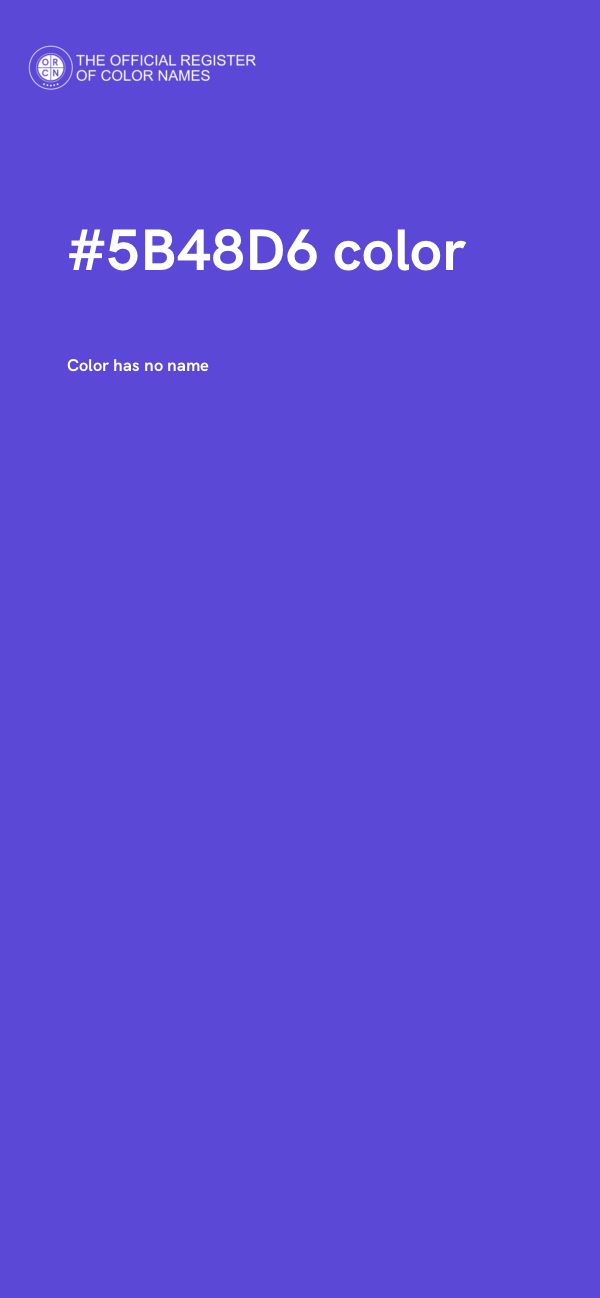 #5B48D6 color image