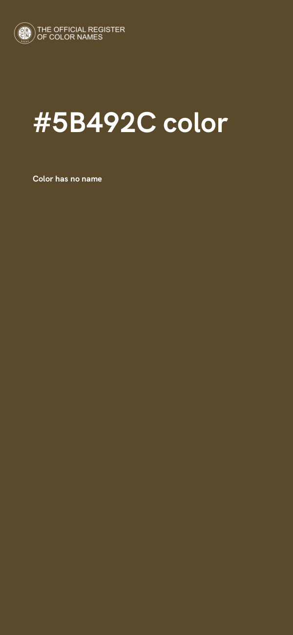 #5B492C color image