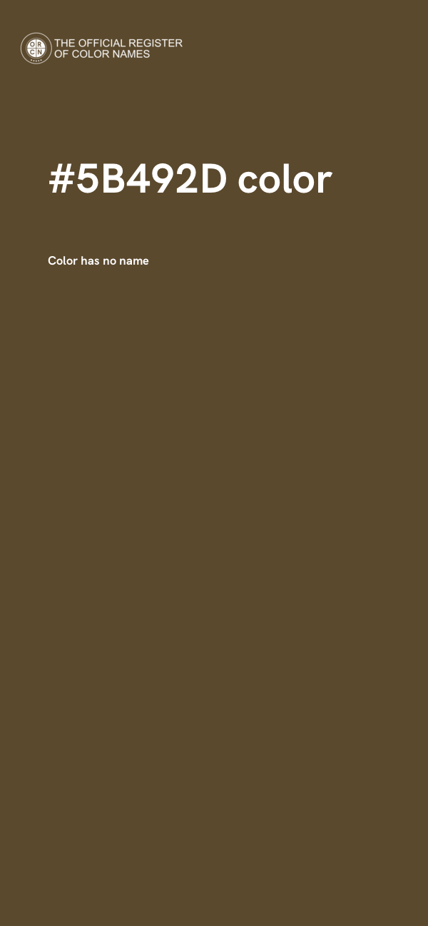 #5B492D color image