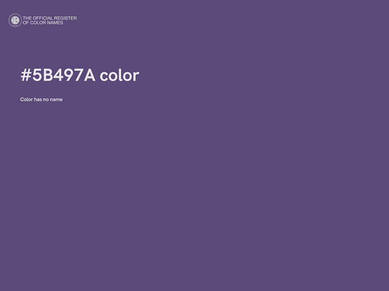 #5B497A color image