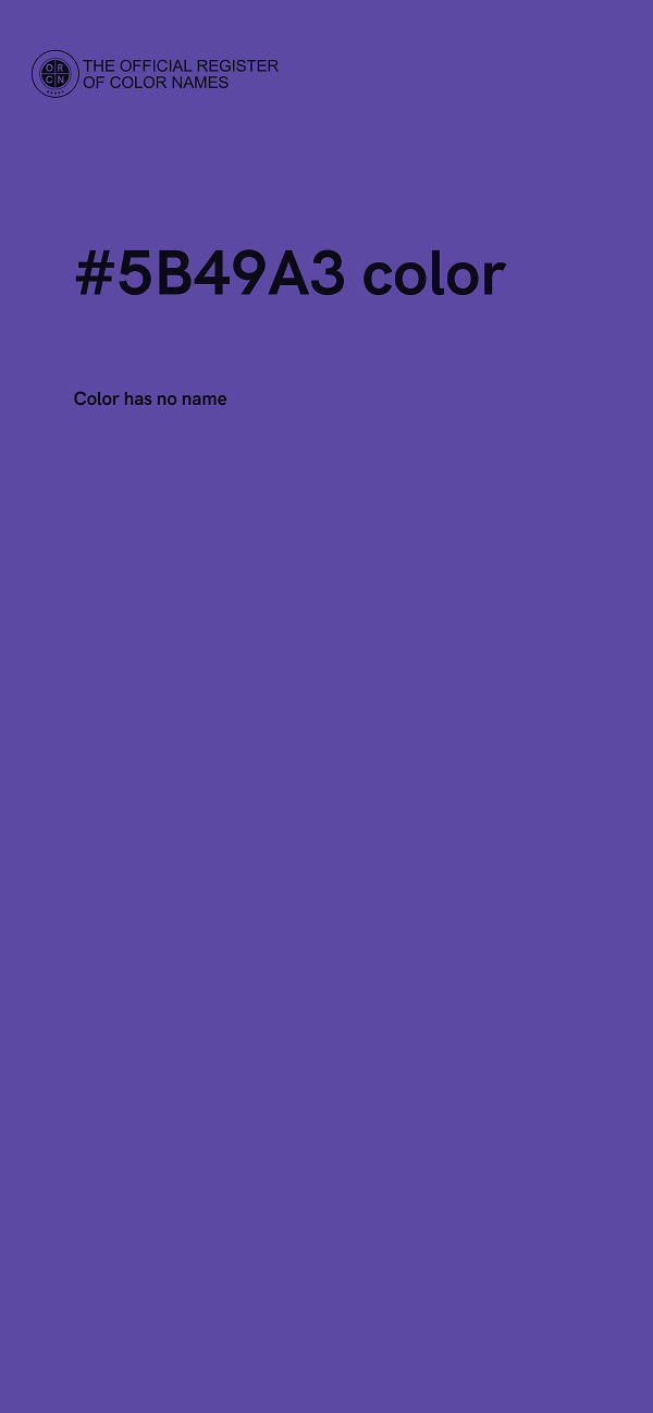 #5B49A3 color image