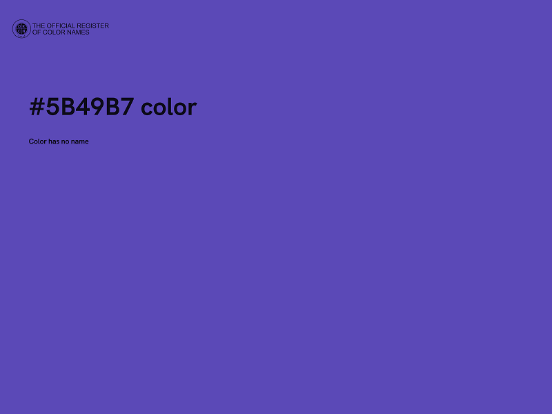 #5B49B7 color image