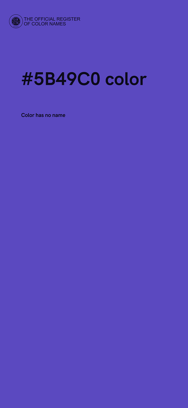 #5B49C0 color image